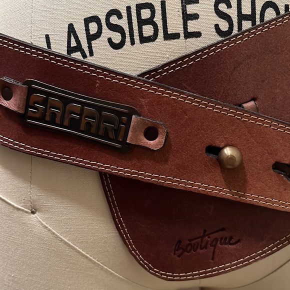 VINTAGE 70’s STATEMENT “Safari Boutique” BELT - Picture 8 of 8